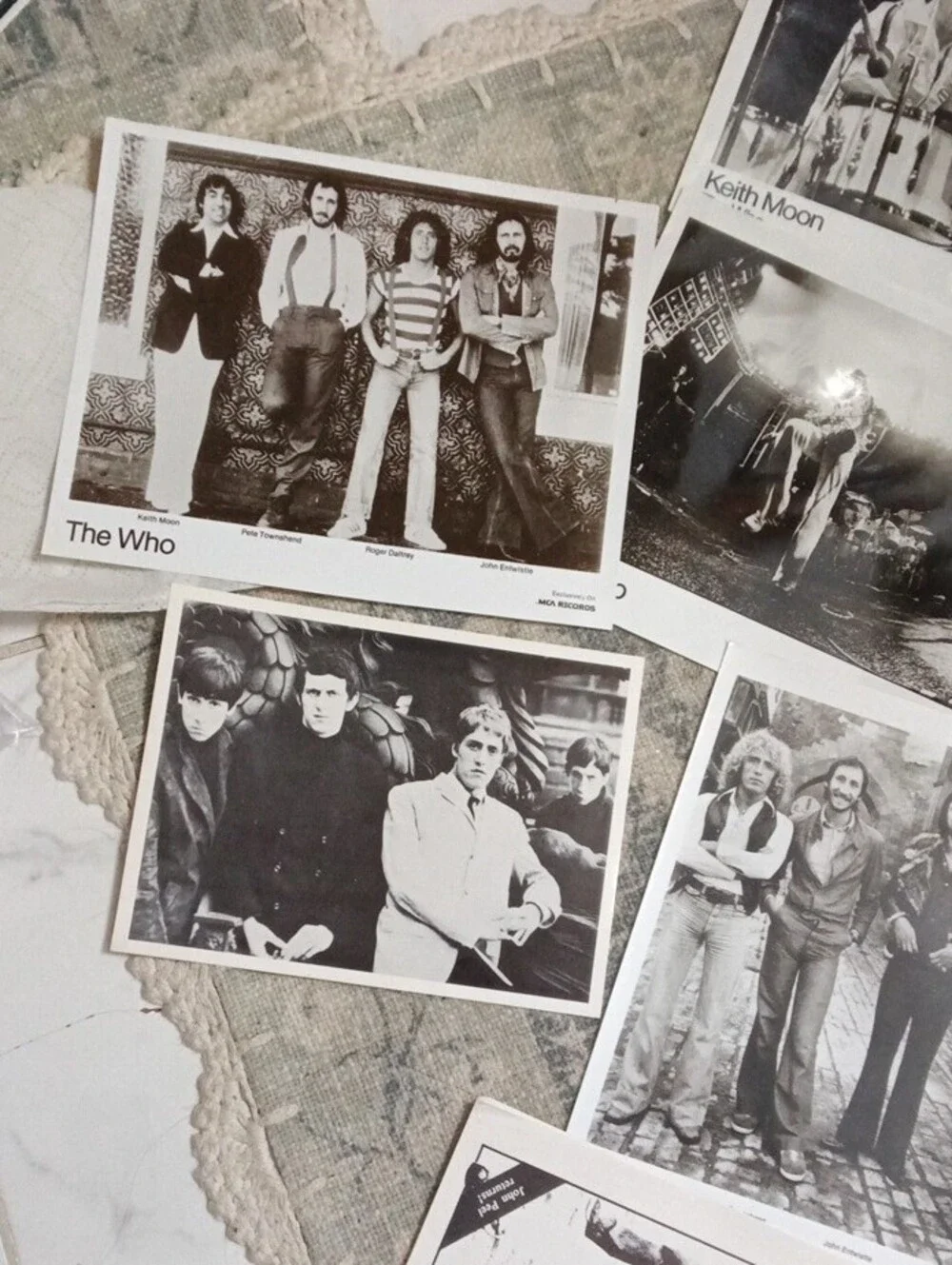Eight Black And White Glossy Photos The Who Set Photos Wall Art